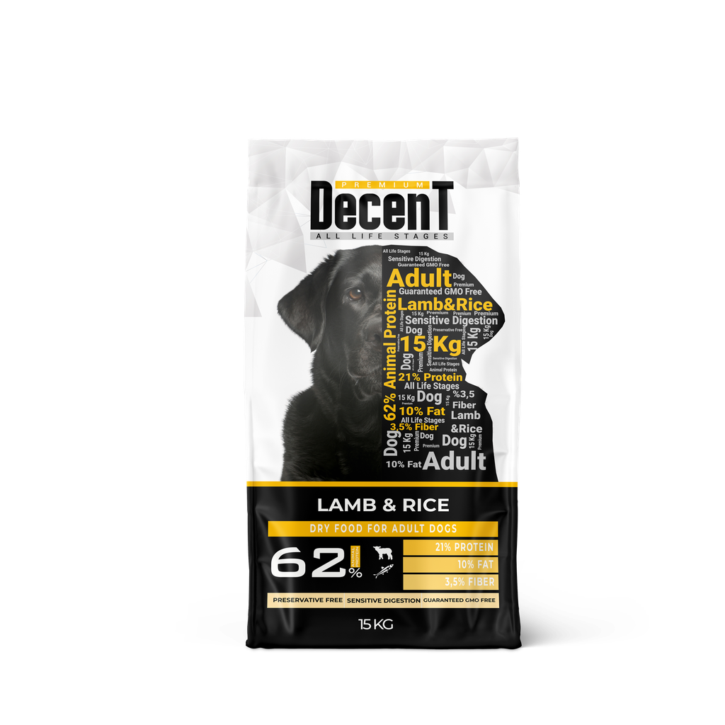 ADULT DOG LAMB&RICE 15 KG FOR SENSITIVE DIGESTION [DECENT] CAGATAY MADE IN TURKEY