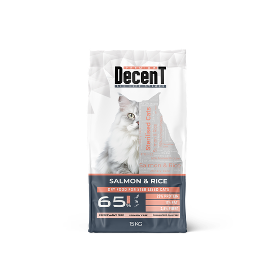 STERILISED CAT SALMON & RICE 15 KG FOR URINARY CARE [DECENT] CAGATAY MADE IN TURKEY