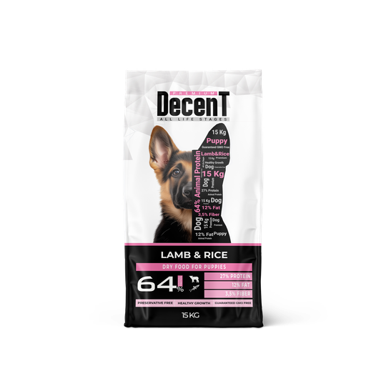 PUPPY LAMB & RICE 15 KG FOR HEALTHY GROWTH [DECENT] CAGATAY MADE IN TURKEY